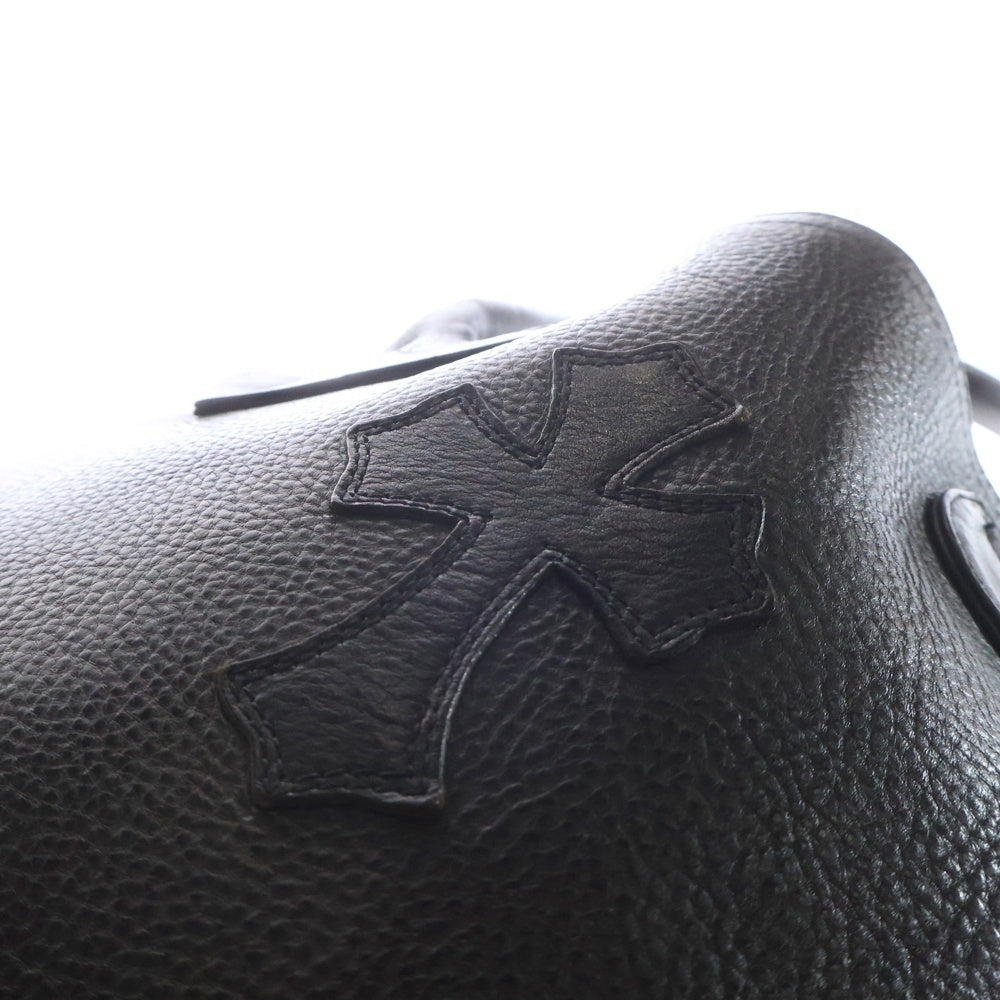 CHROME HEARTS(クロムハーツ) FS TOTE FSトート クロスパッチ レザートートバッグ ブラック レディース