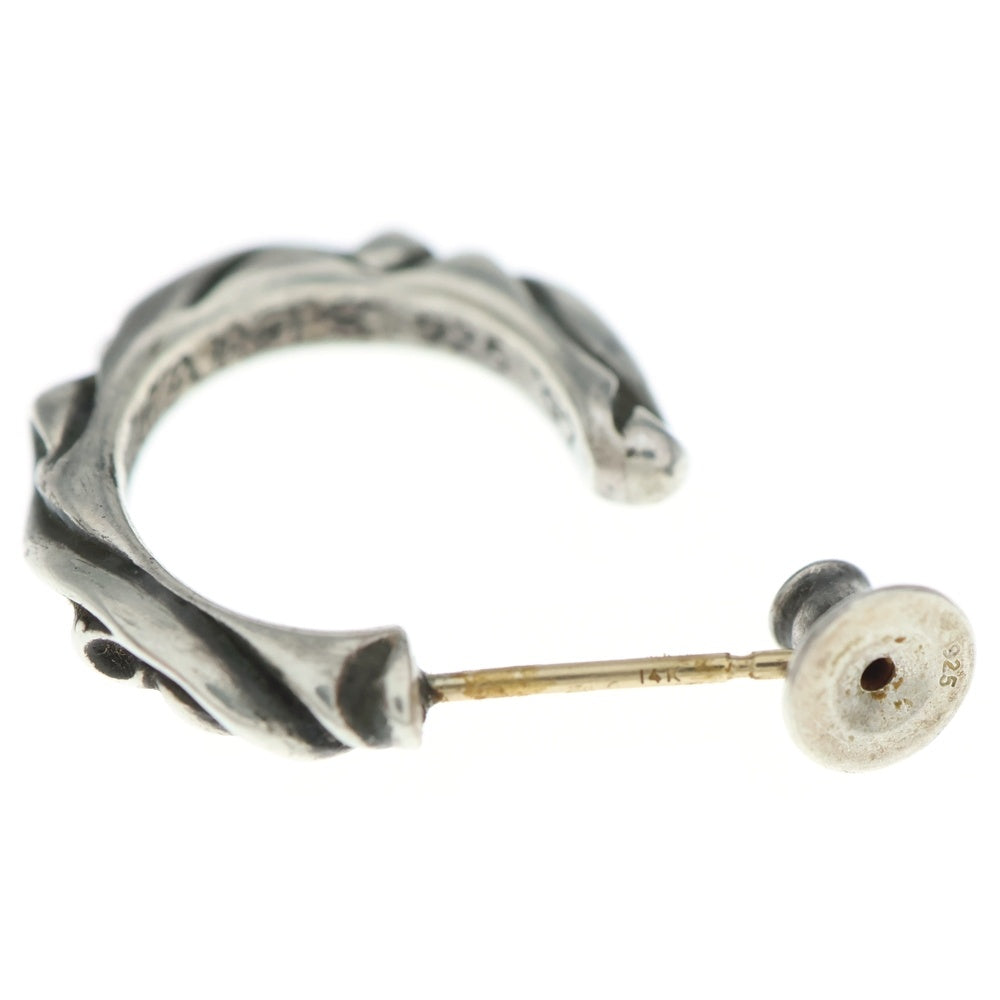 CHROME HEARTS(クロムハーツ) HOOP SCROOL スクロール フープピアス シルバー BCA102