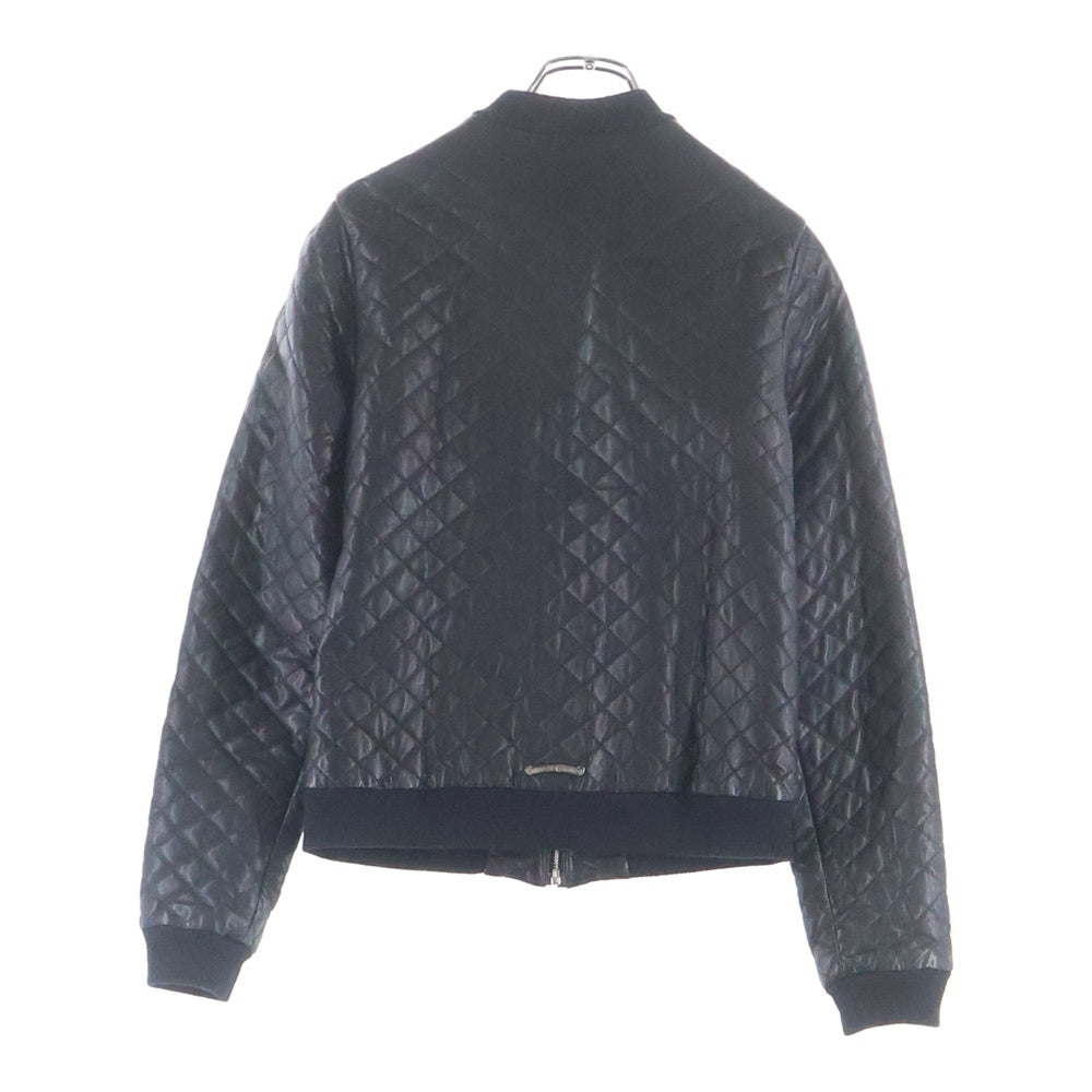 CHROME HEARTS(クロムハーツ) レザーキルティングジップアップジャケット レディース