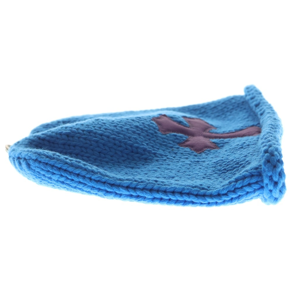 CHROME HEARTS(クロムハーツ) BEANIE CASH クロスパッチ付きカシミアビーニーニットキャップ