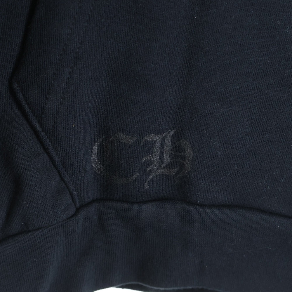 CHROME HEARTS(クロムハーツ) SWTSHRT HD ZIP アームロゴプリント ジップアップパーカー