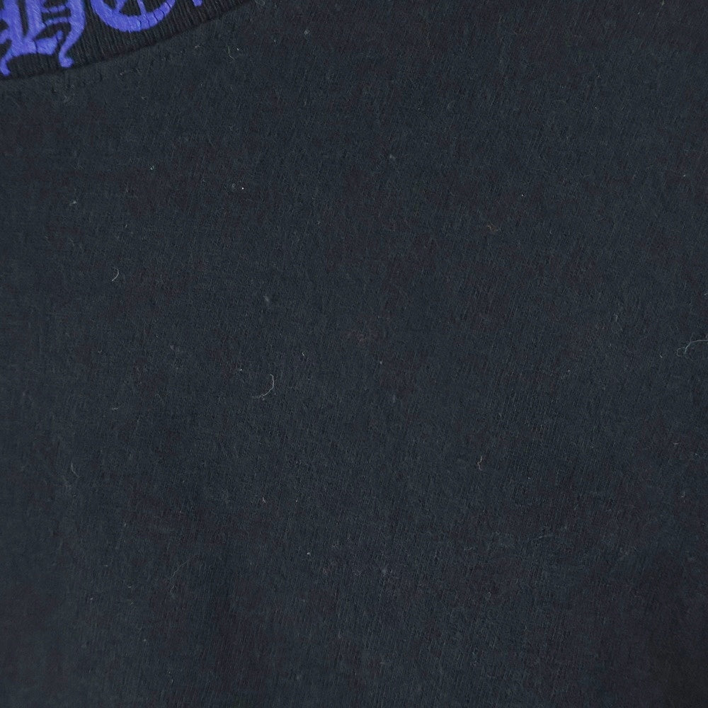 CHROME HEARTS(クロムハーツ) Neck Logo L/S TEE ネックロゴ ロングスリーブ長袖Tシャツ ブルー/ブラック