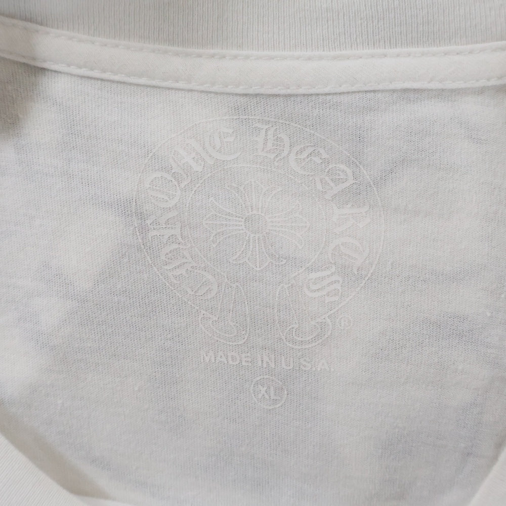 CHROME HEARTS(クロムハーツ) CH L S LTD ラスベガス限定袖フローラルプリント長袖カットソー ホワイト