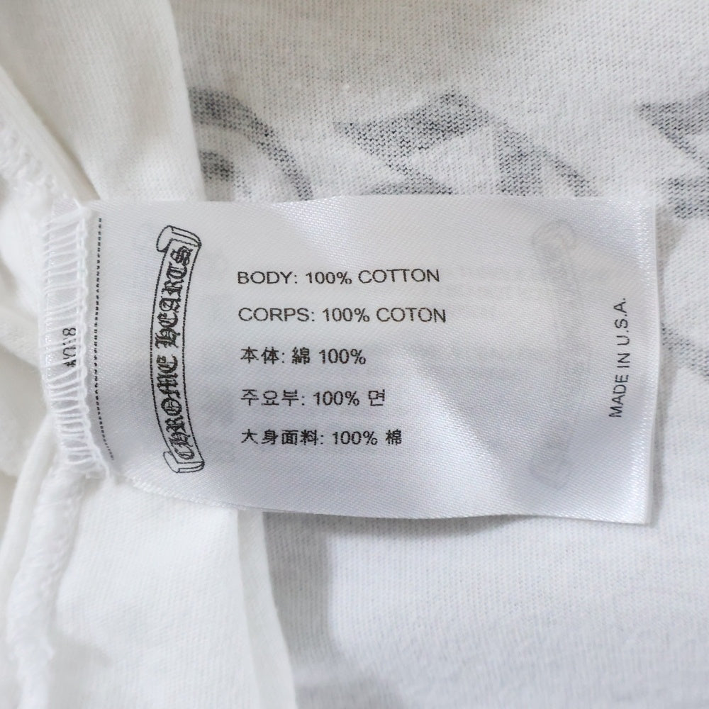 CHROME HEARTS(クロムハーツ) CH L S LTD ラスベガス限定袖フローラルプリント長袖カットソー ホワイト