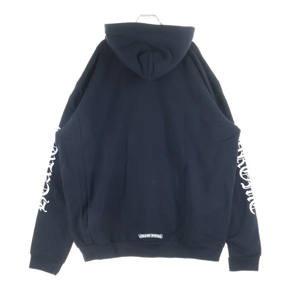 CHROME HEARTS(クロムハーツ) SWTSHRT HD ZIP アームロゴプリントジップアップパーカー