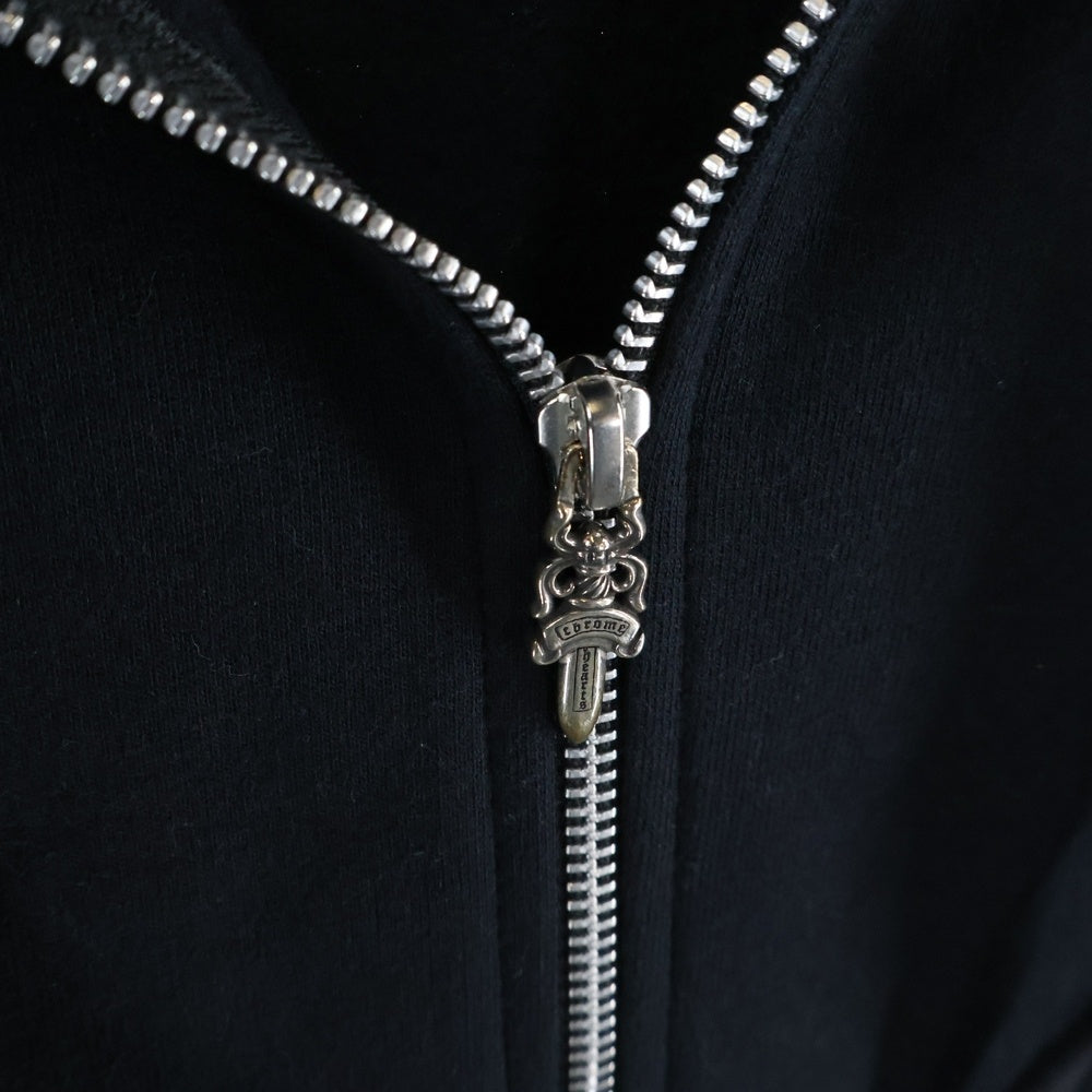 CHROME HEARTS(クロムハーツ) SWTSHRT HD ZIP アームロゴプリントジップアップパーカー