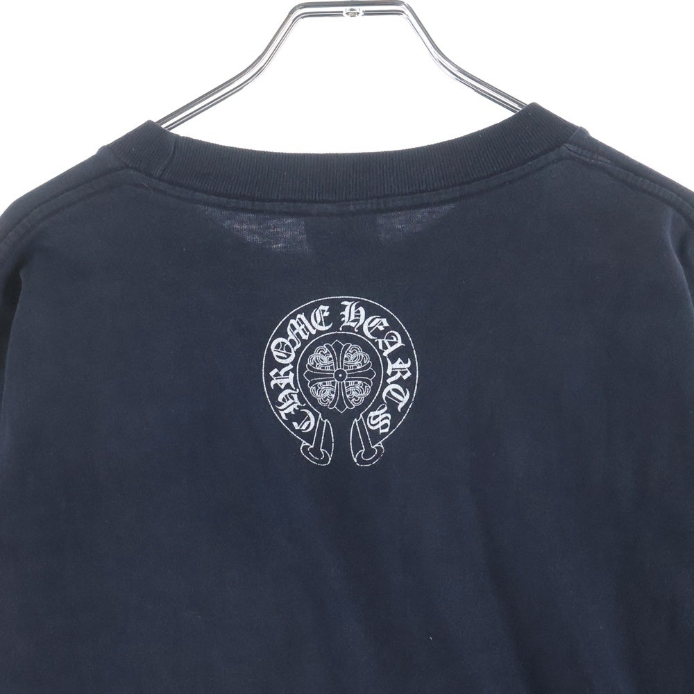 CHROME HEARTS(クロムハーツ) CH LS ヴァインダガー バックホースシュープリント アームフローラル 長袖カットソー OLD ブラック