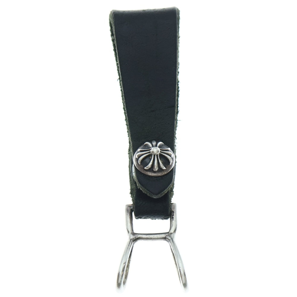 CHROME HEARTS(クロムハーツ) クロスボールボタンレザーベルトループ BELT LOOP