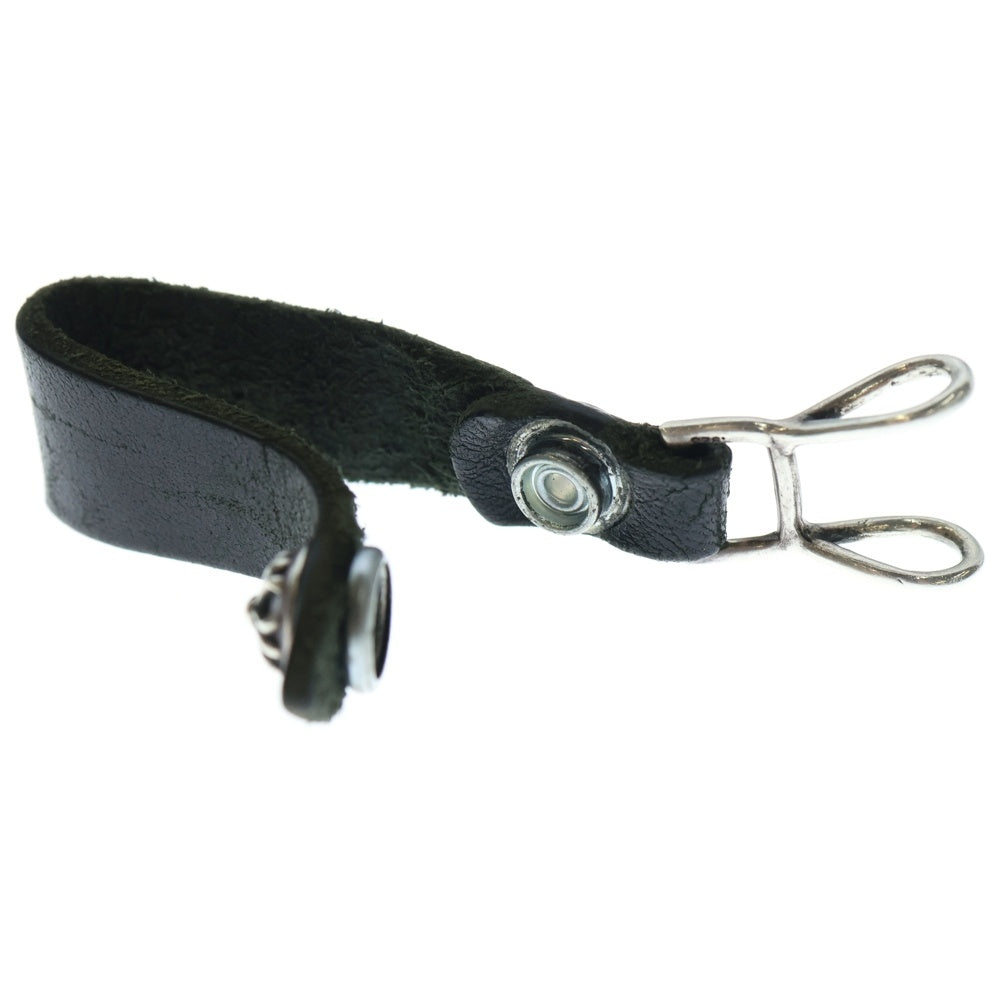 CHROME HEARTS(クロムハーツ) クロスボールボタンレザーベルトループ BELT LOOP
