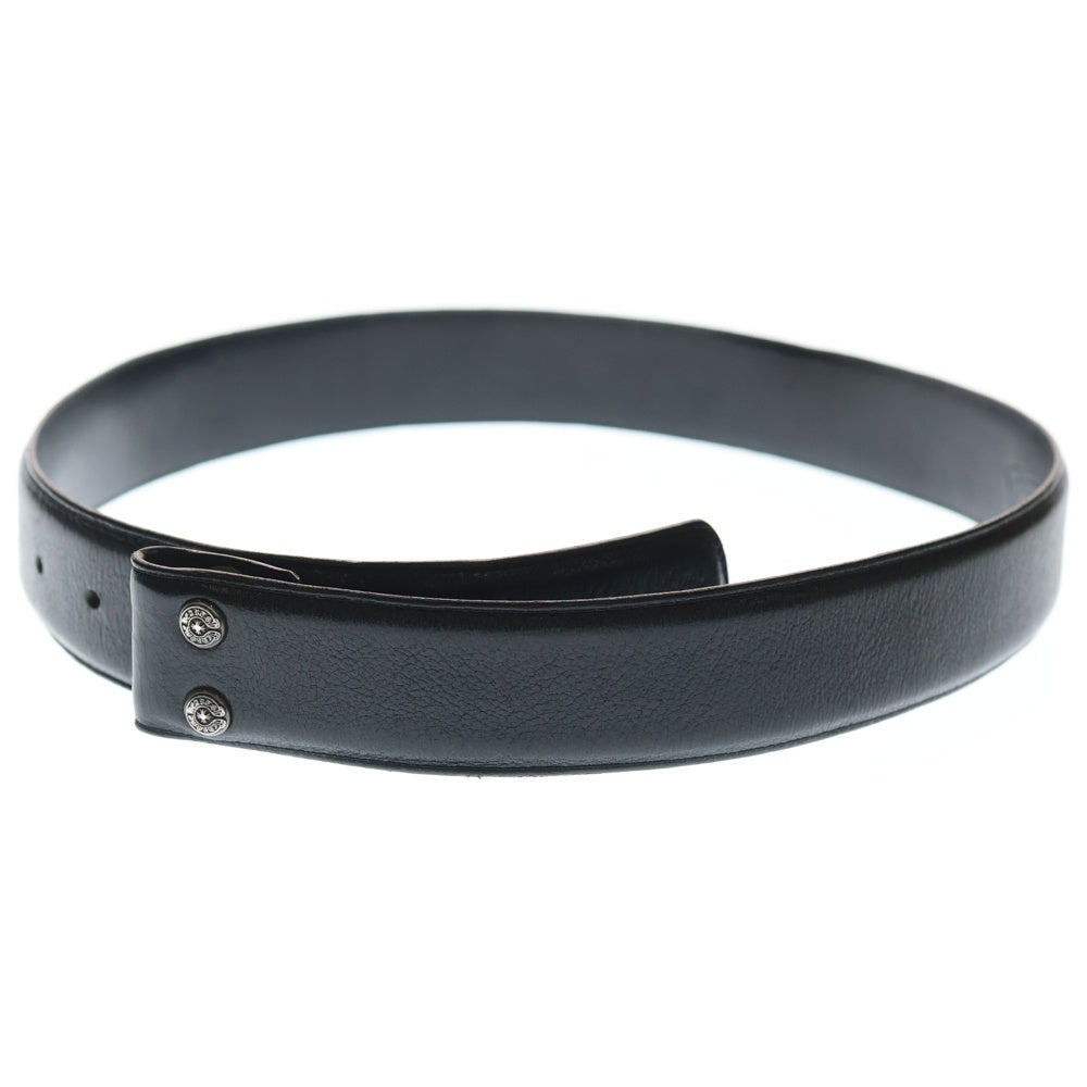 CHROME HEARTS(クロムハーツ) 1.5 STRAP 1.5inchスクロールレーベルリベッツ レザーベルト
