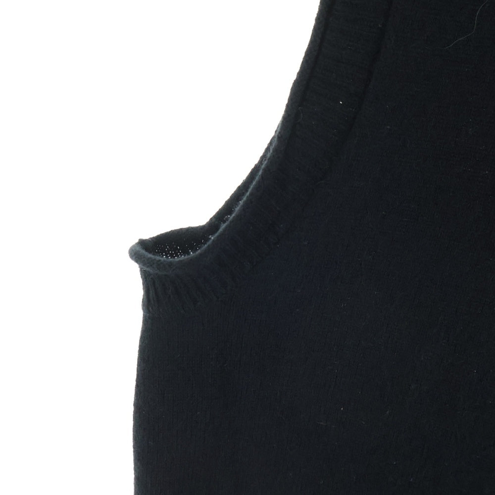 CHROME HEARTS(クロムハーツ) カシミヤ ニット CHクロスパッチ ボタンベスト ブラック