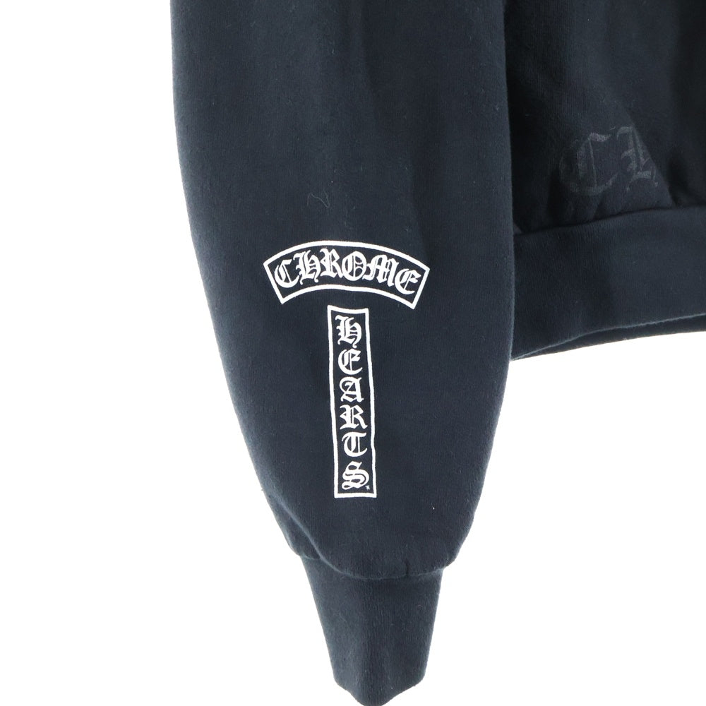 CHROME HEARTS(クロムハーツ) SWTSHRT PLVR Tバー 袖英字プリントプルオーバーパーカー