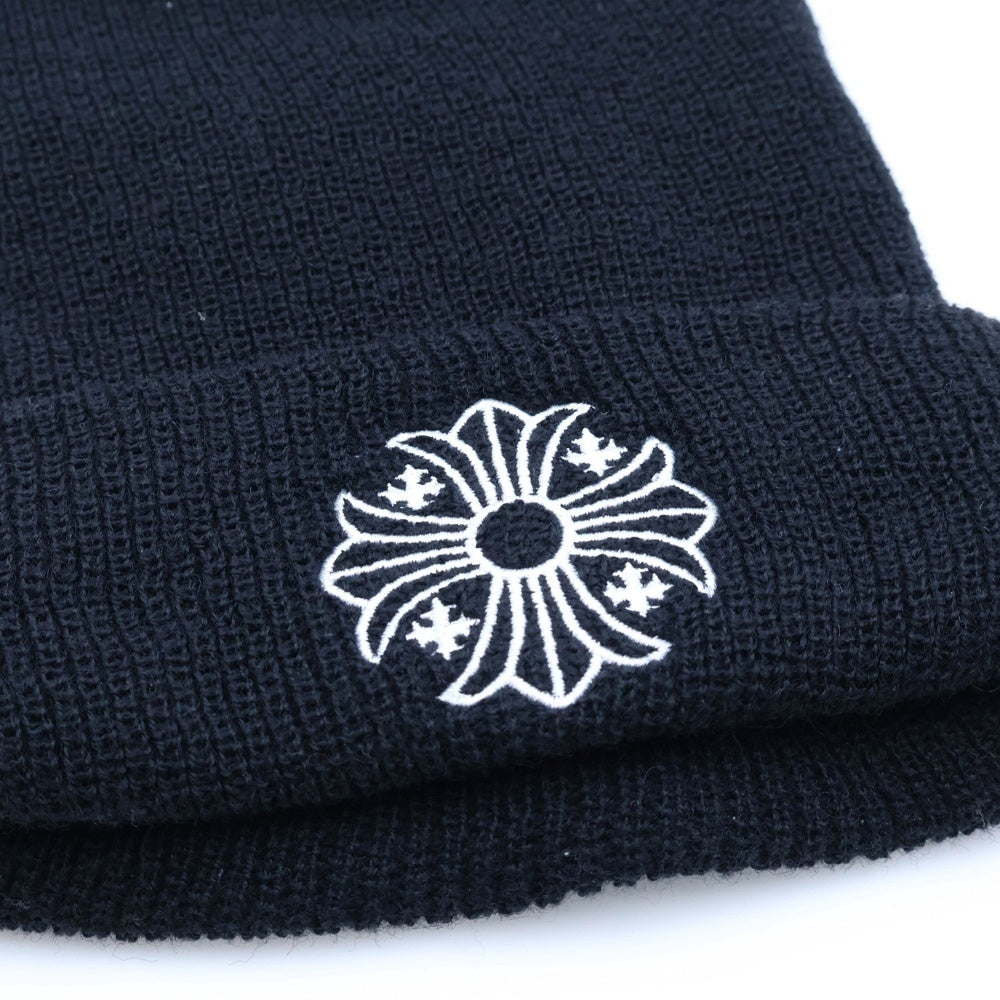 CHROME HEARTS(クロムハーツ) WOOL WATCH CAP CHプラス刺繍ウールビーニー ニットキャップ 帽子 ブラック