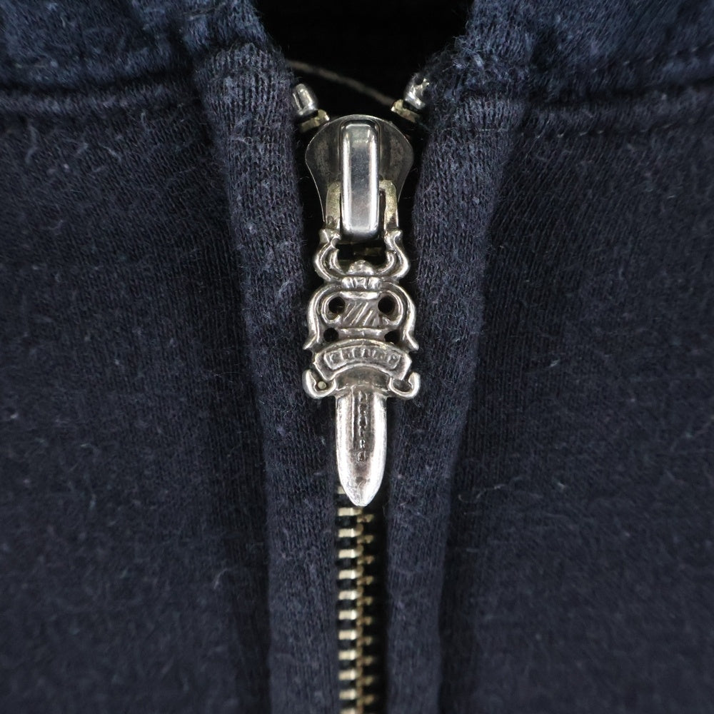 CHROME HEARTS(クロムハーツ) SWTSHRT HD ZIP 裏地サーマル バックアメリカンフラッグ ジップアップパーカー