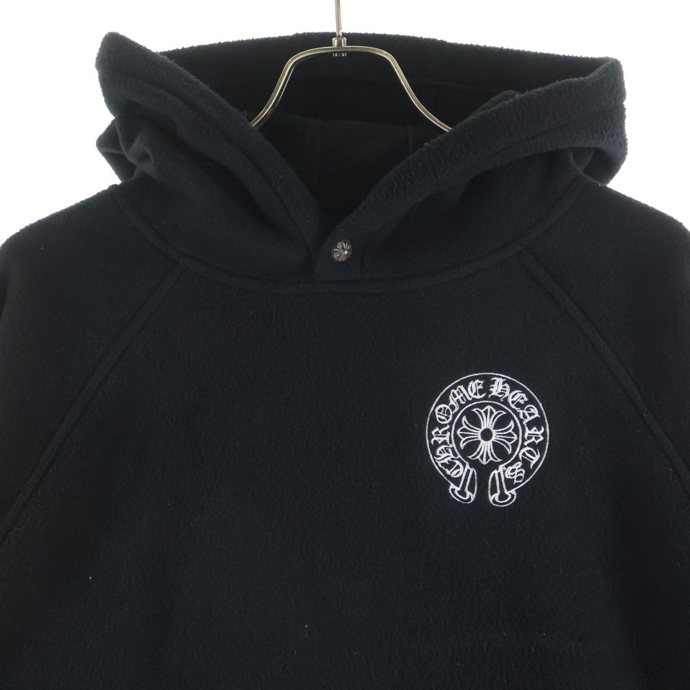 CHROME HEARTS(クロムハーツ) YNT U DETENT HDPL FLC クロスボールボタンプルオーバーフリースパーカー