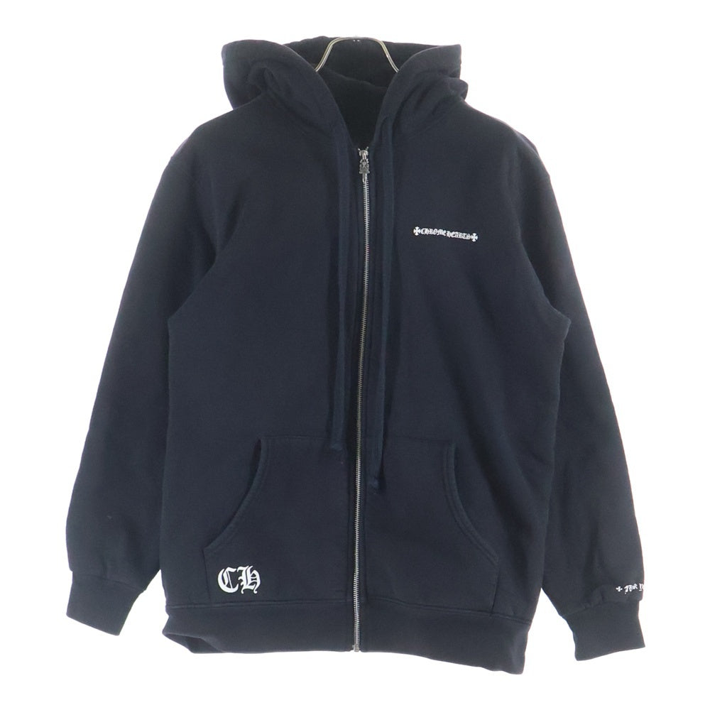 CHROME HEARTS(クロムハーツ) THRML HD ZIP 裏地サーマル バックCHプラスロゴプリント ジップアップパーカー