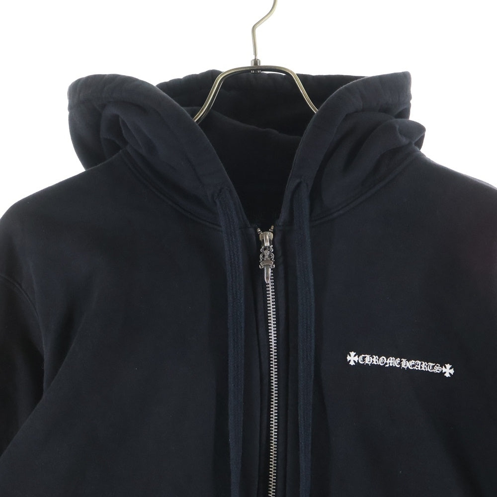 CHROME HEARTS(クロムハーツ) THRML HD ZIP 裏地サーマル バックCHプラスロゴプリント ジップアップパーカー