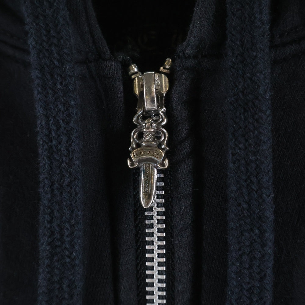 CHROME HEARTS(クロムハーツ) THRML HD ZIP 裏地サーマル バックCHプラスロゴプリント ジップアップパーカー