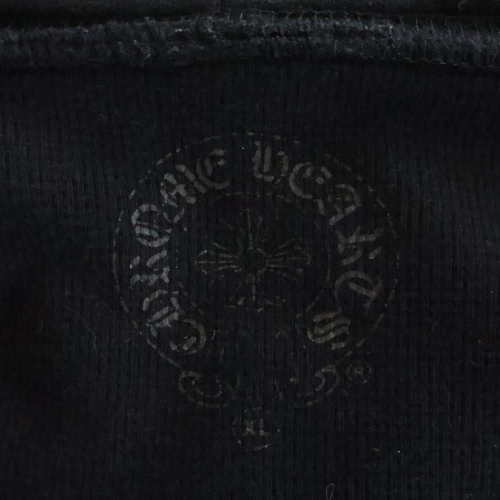 CHROME HEARTS(クロムハーツ) THRML HD ZIP 裏地サーマル バックCHプラスロゴプリント ジップアップパーカー