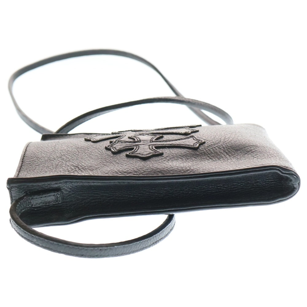 CHROME HEARTS(クロムハーツ) SQ PKT 3CEME CRS スクエアポケット 3クロスパッチレザーショルダーバッグ