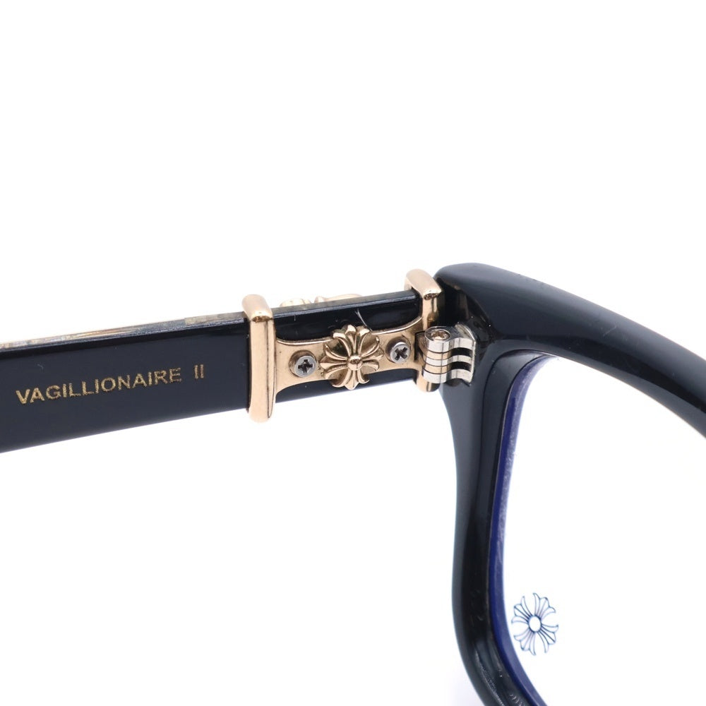 CHROME HEARTS(クロムハーツ) 54□19-152 VAGILLIONAIRE II サイドダガーウェリントンフレームサングラス 眼鏡