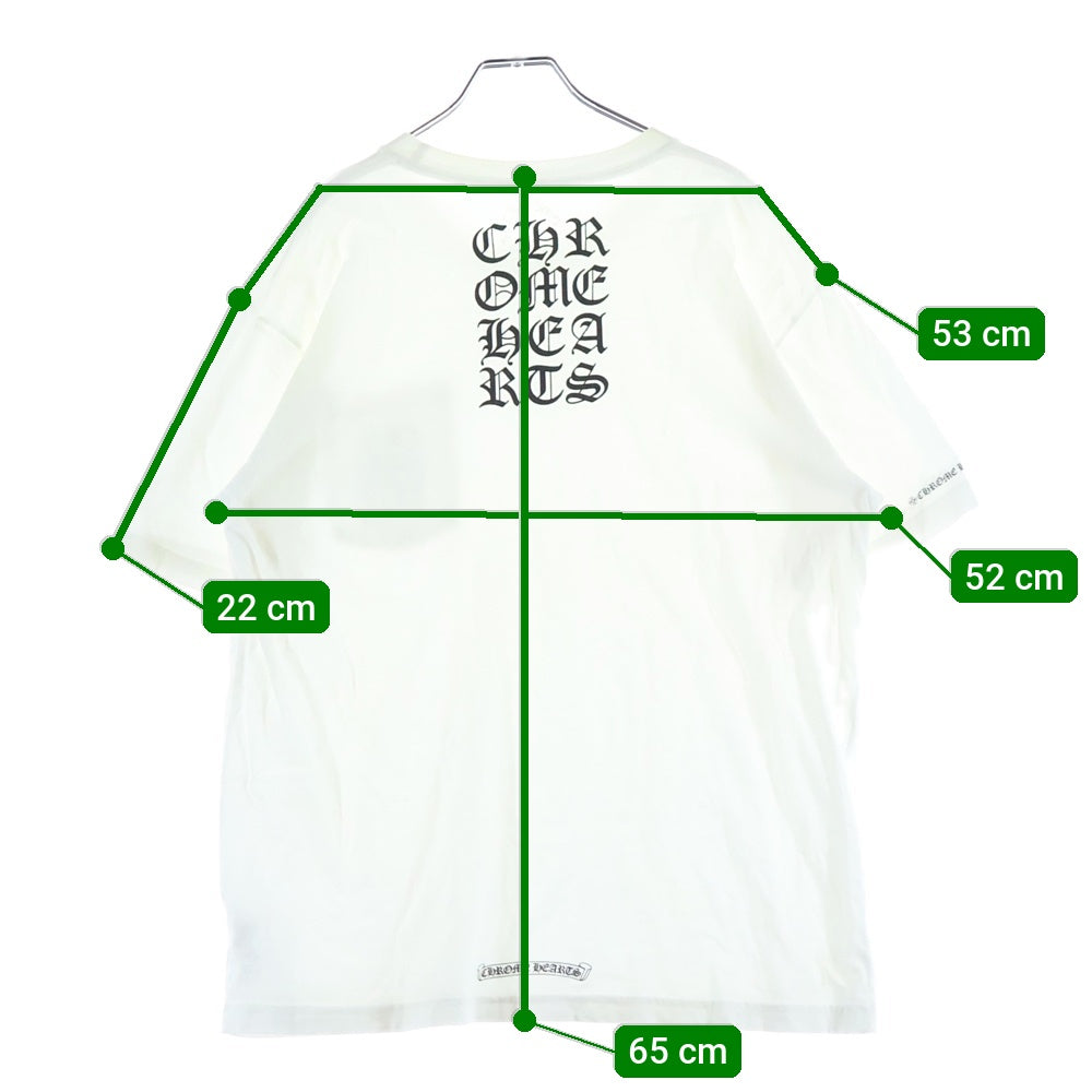 CHROME HEARTS(クロムハーツ) VERTICAL LOGO バーティカル Tシャツ ホワイト