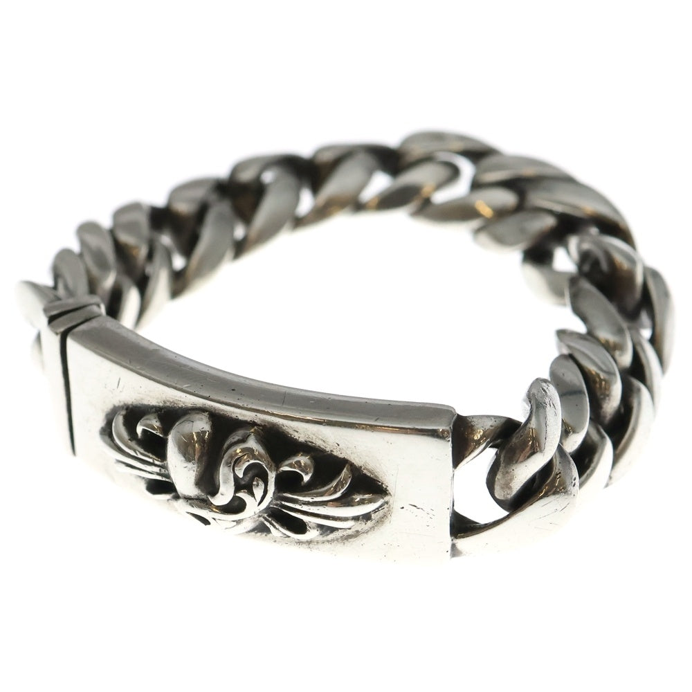 CHROME HEARTS(クロムハーツ) ID FLRL HEART/フローラルハートIDクラシックリンク シルバーブレスレット 14LINK シルバー
