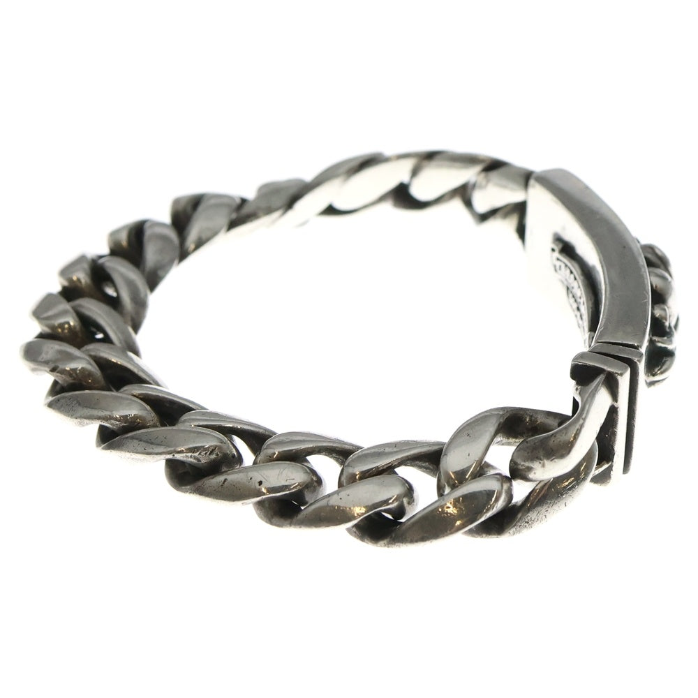CHROME HEARTS(クロムハーツ) ID FLRL HEART/フローラルハートIDクラシックリンク シルバーブレスレット 14LINK シルバー