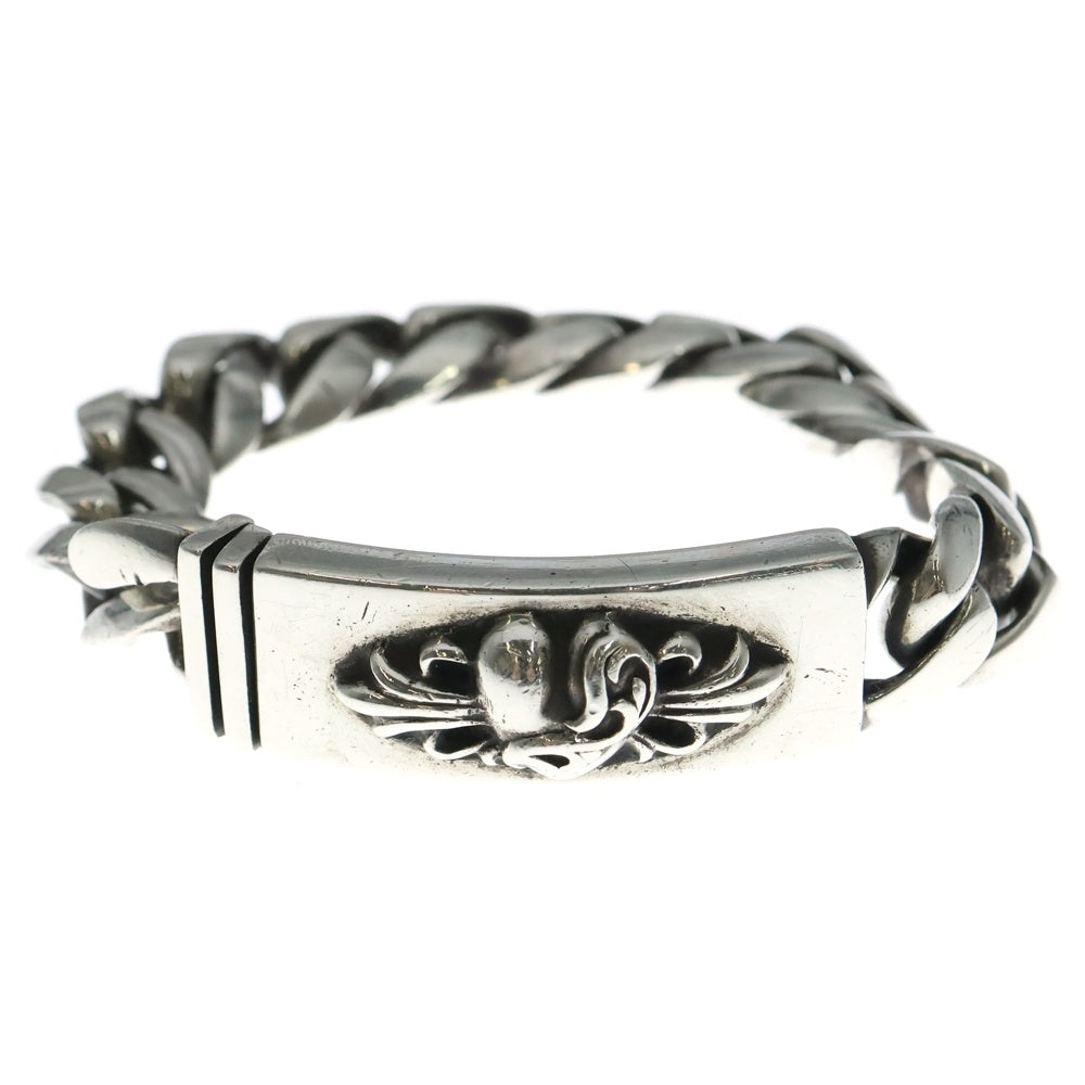 CHROME HEARTS(クロムハーツ) ID FLRL HEART/フローラルハートIDクラシックリンク シルバーブレスレット 14LINK シルバー