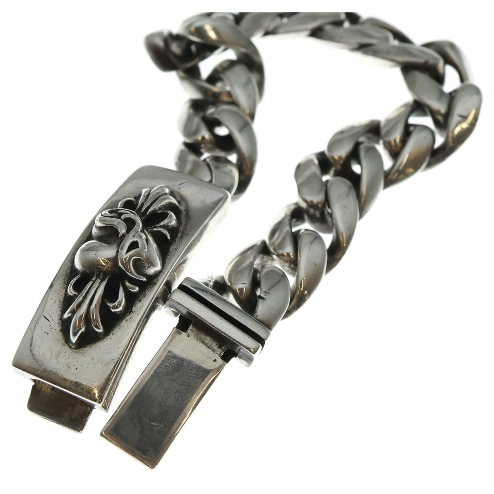 CHROME HEARTS(クロムハーツ) ID FLRL HEART/フローラルハートIDクラシックリンク シルバーブレスレット 14LINK シルバー