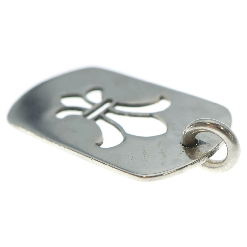 CHROME HEARTS(クロムハーツ) D TAG LRG ラージドッグタグ BSフレアラージドッグタグネックレストップ シルバー