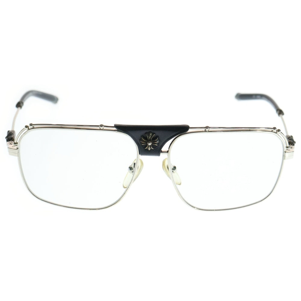 CHROME HEARTS(クロムハーツ) KUFANNAW I ダブルブリッジ サングラス ブラック/シルバー