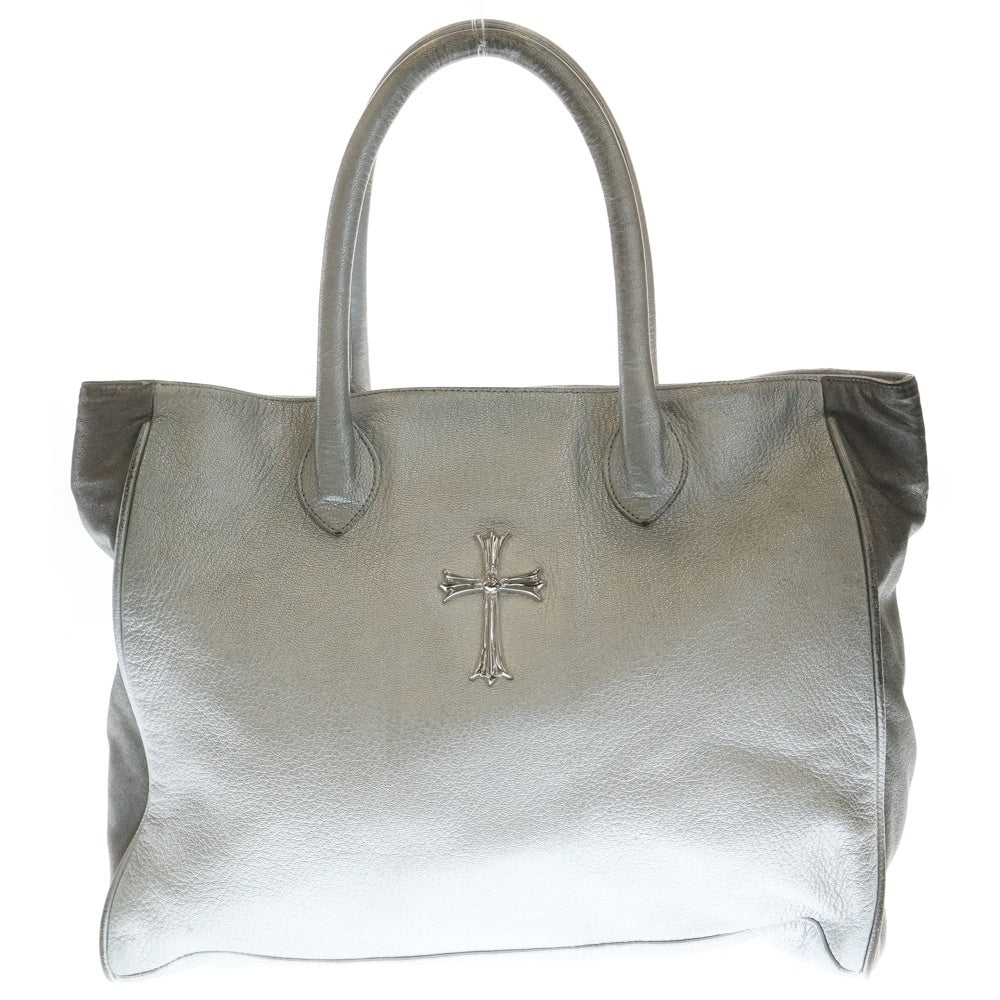 CHROME HEARTS(クロムハーツ) LADY LYNN ラージクロス装飾 レザートートバッグ レディース