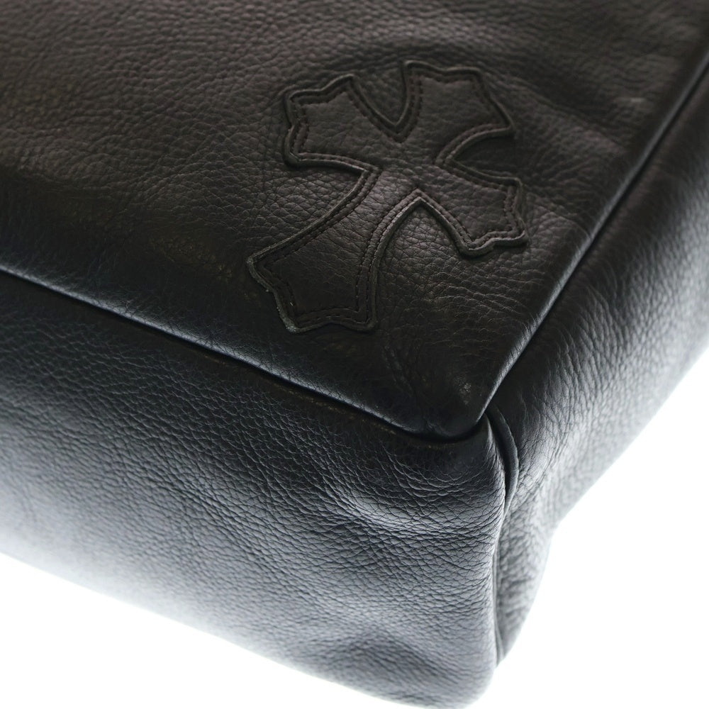 CHROME HEARTS(クロムハーツ) TOTE BAG 4 POCKET 4 CROS PATCH 4ポケット クロスパッチ付き レザートートバッグ ブラック