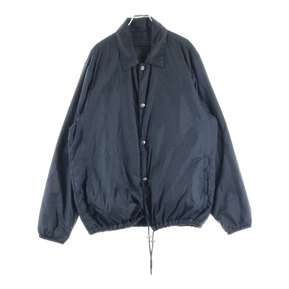 CHROME HEARTS(クロムハーツ) RIGGINS FBRC CHプラス総柄クロスボタンナイロンコーチジャケット ブラック