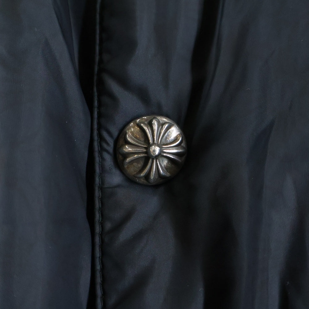 CHROME HEARTS(クロムハーツ) RIGGINS FBRC CHプラス総柄クロスボタンナイロンコーチジャケット ブラック