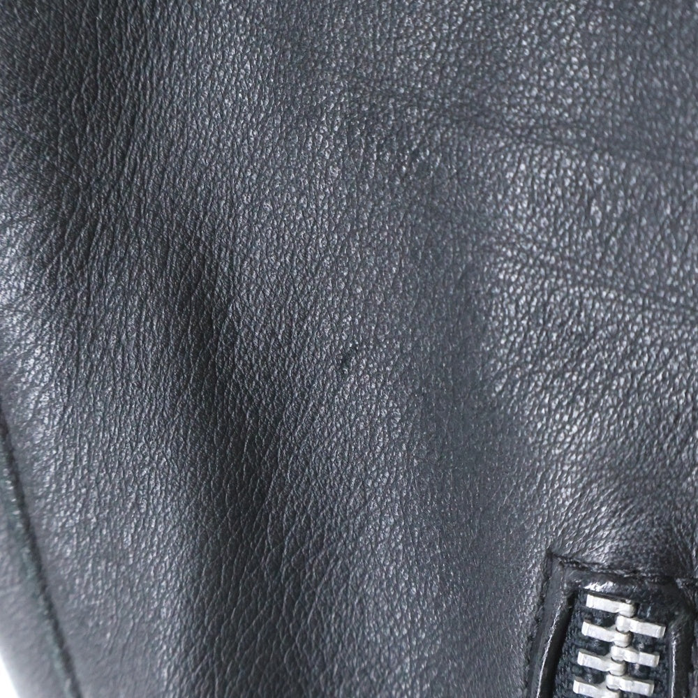 CHROME HEARTS(クロムハーツ) RACING2 レーシング2 ダガージップシングルライダースレザージャケット ブラック