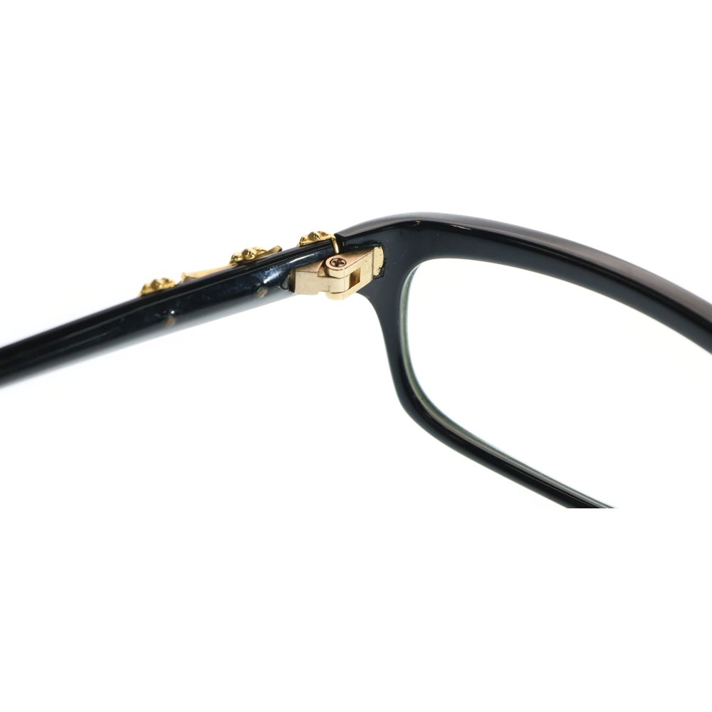 CHROME HEARTS(クロムハーツ) BEARDED BABY-A ビールデッドベイビー メガネ アイウェア 眼鏡 ブラック/ゴールド