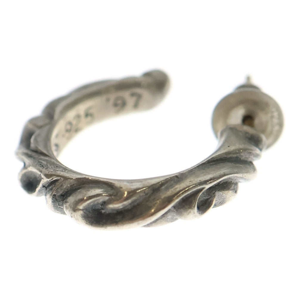 CHROME HEARTS(クロムハーツ) HOOP SCROOL 1 スクロールフープ シルバーピアス