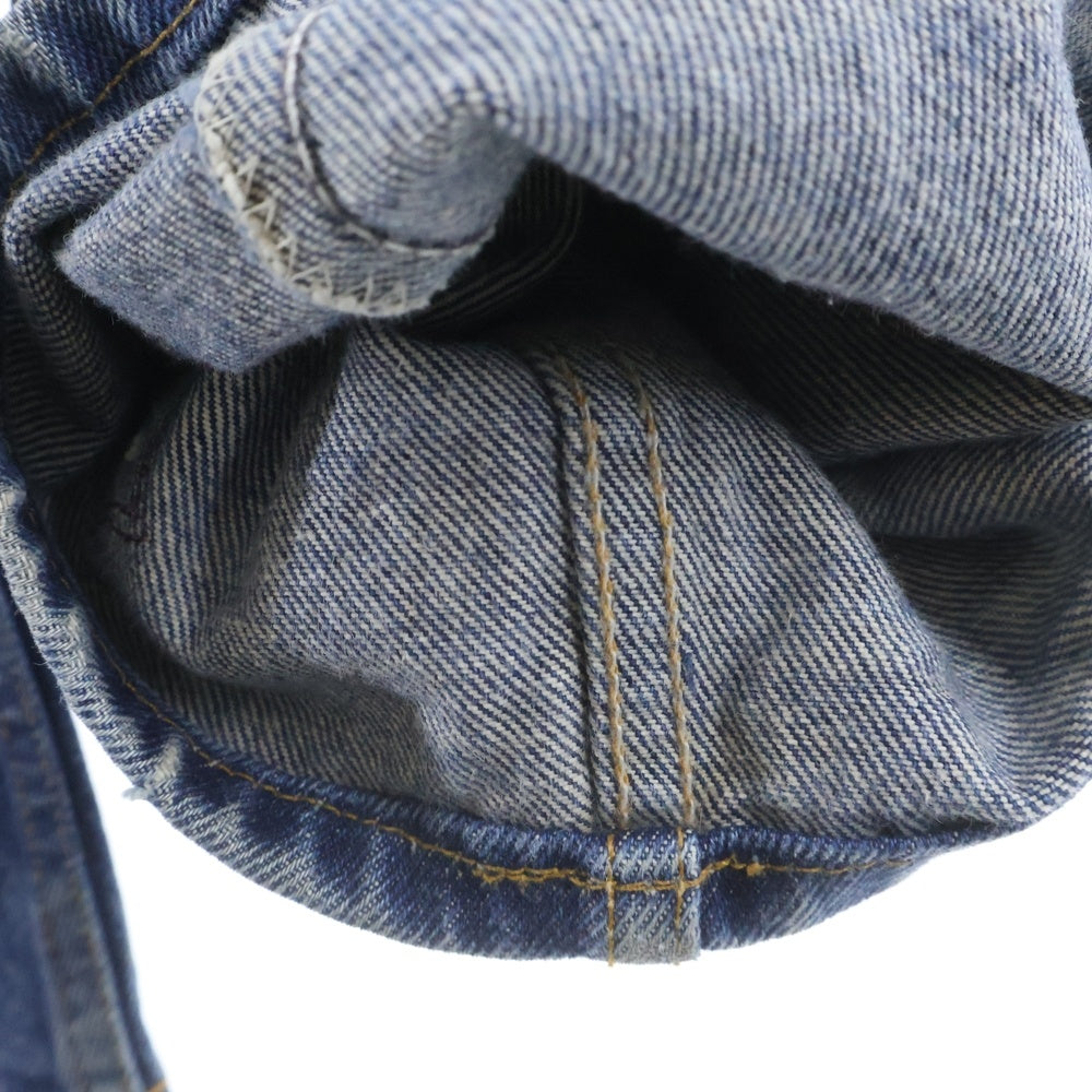 CHROME HEARTS(クロムハーツ) ×LEVI'S STENCIL DENIM 505 ステンシル ペイントデザインクロスパッチ付きデニムパンツ インディゴ