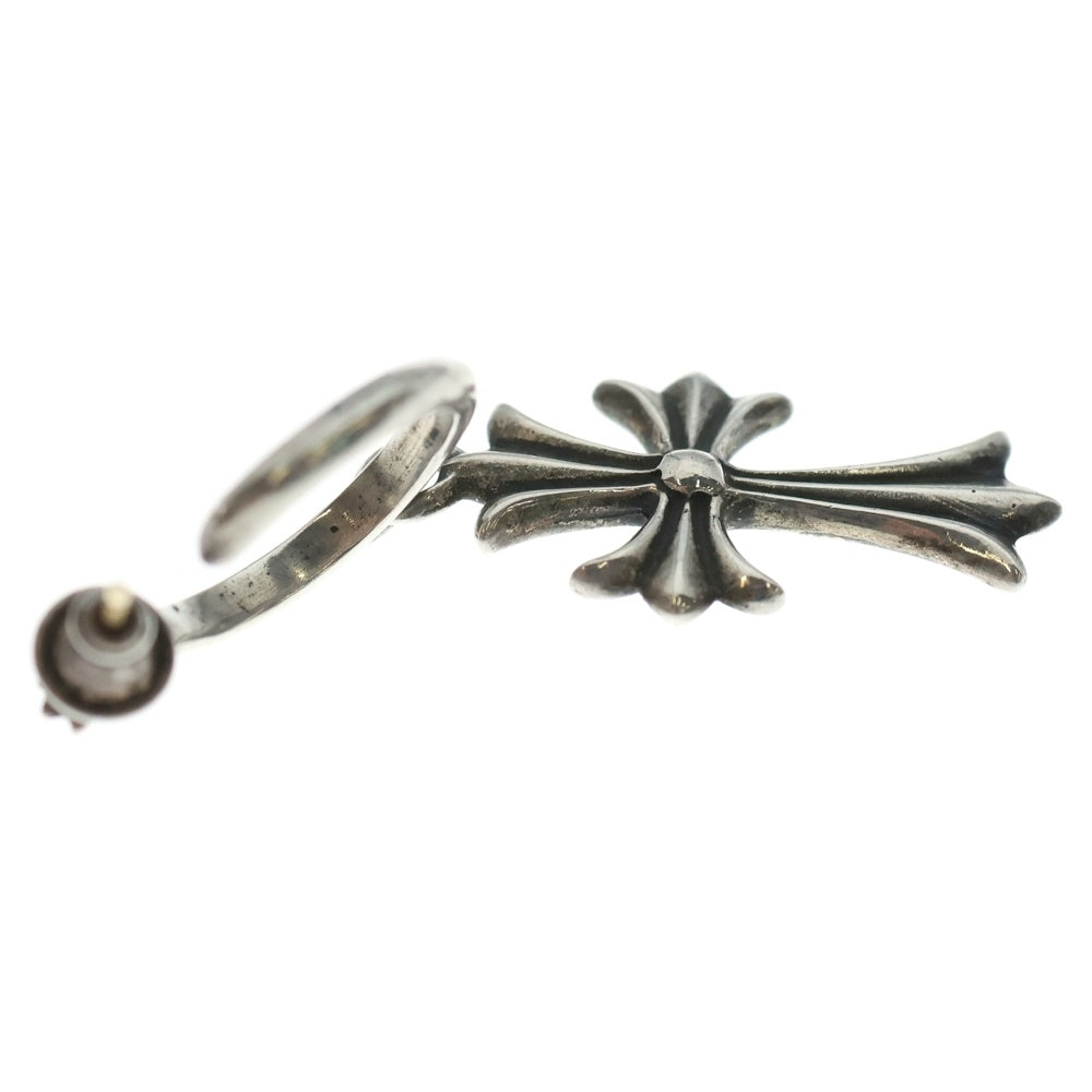 CHROME HEARTS(クロムハーツ) TINY CH CROSS タイニーCHクロスフープ シルバーピアス