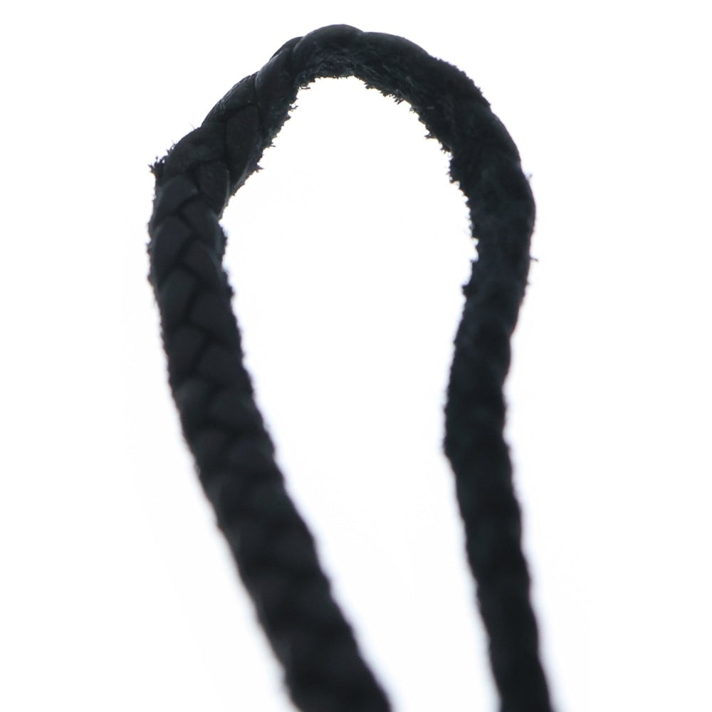 CHROME HEARTS(クロムハーツ) LEATHER BRAID スクロールレザーブレード シルバーネックレス