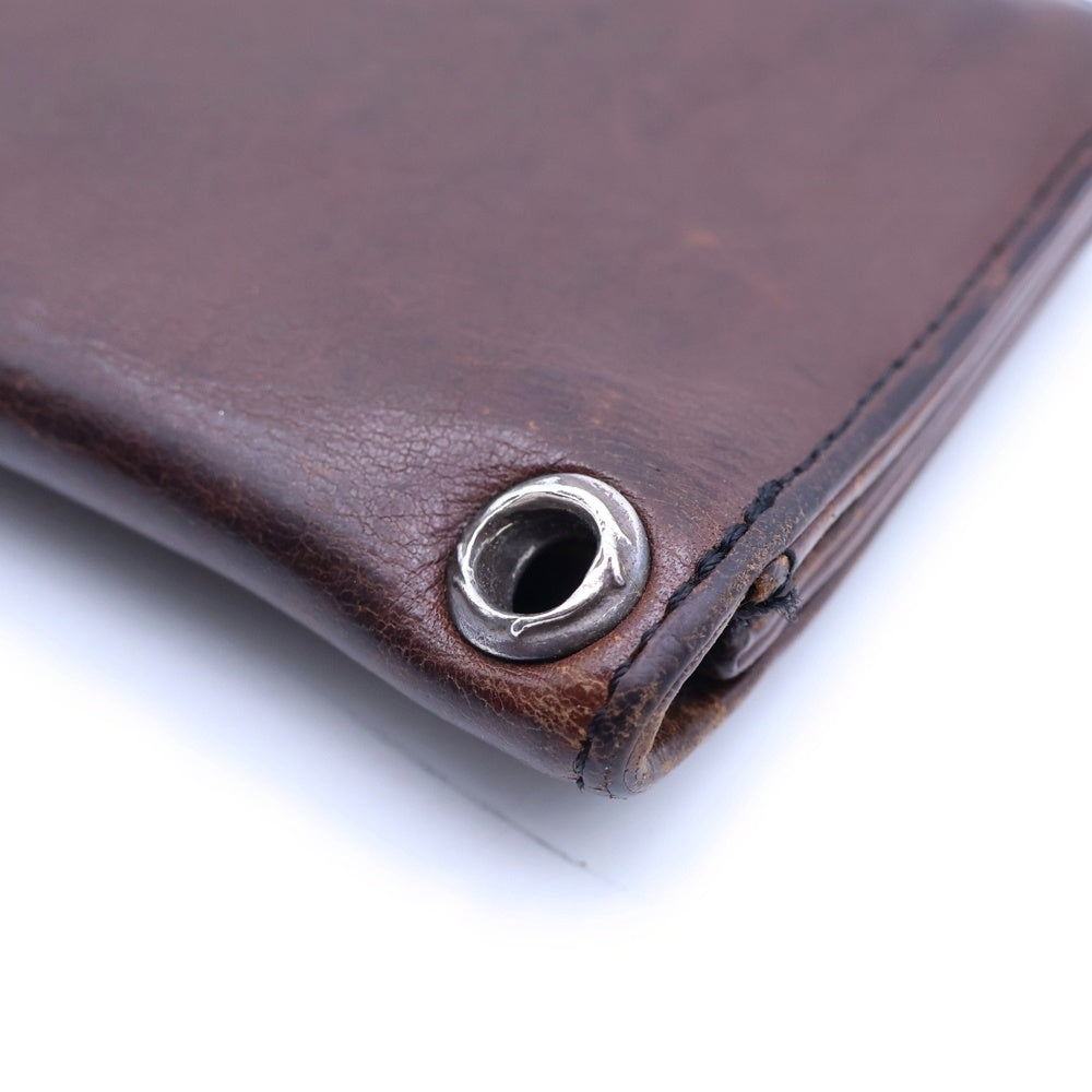 CHROME HEARTS(クロムハーツ) 1ZIP 1ジップ スターボタン レザーウォレット スターパッチ 財布 ブラウン BCA362