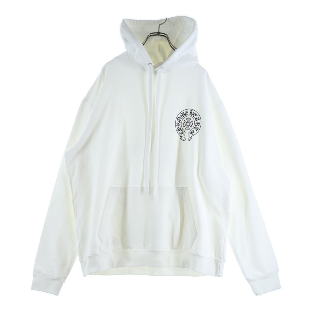 CHROME HEARTS(クロムハーツ) MIAMI Limited Horseshoe Pullover Hoodie マイアミ限定 ホースシュープリント フーデッドプルオーバーパーカー ホワイト