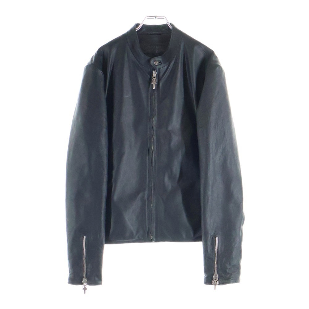 CHROME HEARTS(クロムハーツ) RACING2/レーシング2 ダガージップシングルライダースレザージャケット ブラック