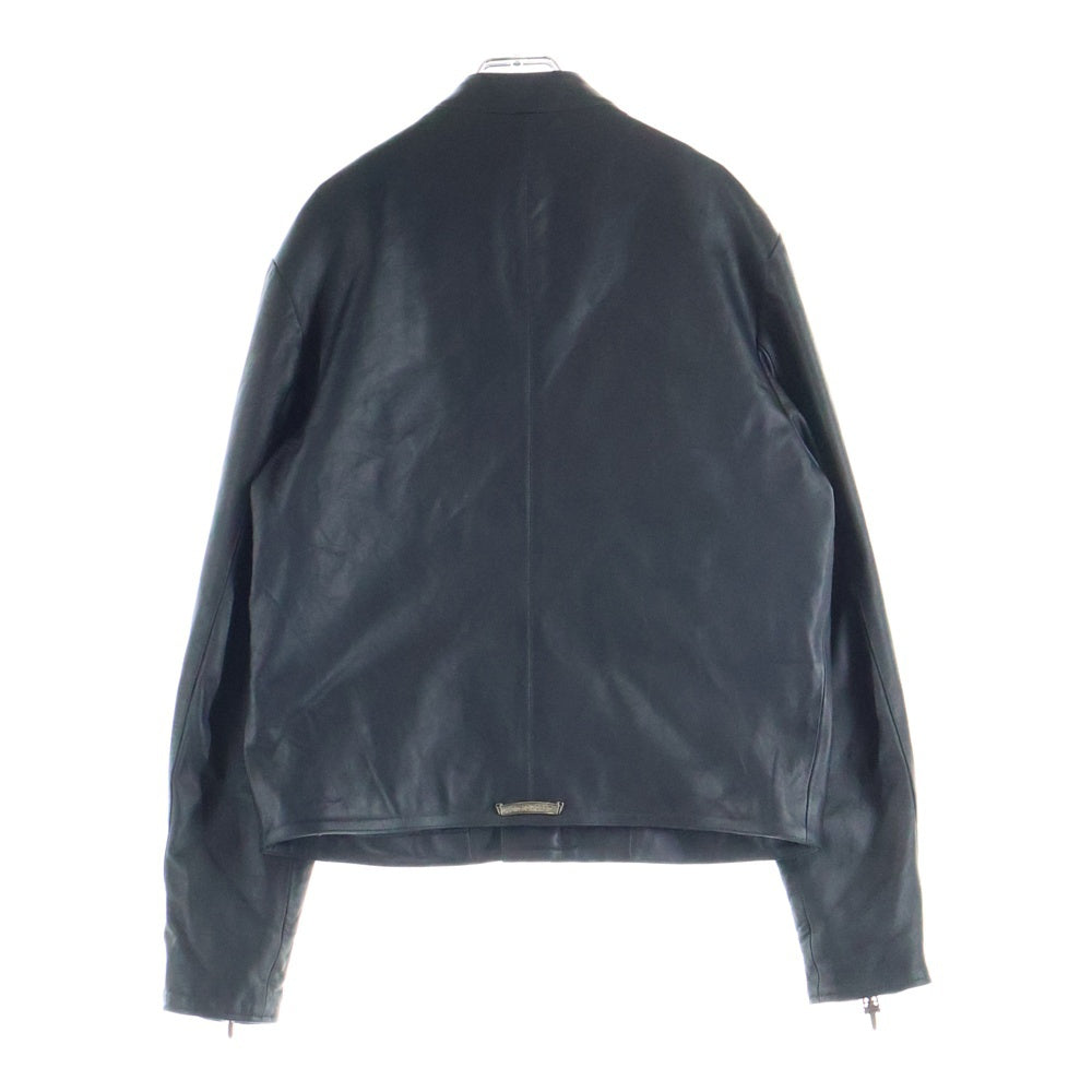 CHROME HEARTS(クロムハーツ) RACING2/レーシング2 ダガージップシングルライダースレザージャケット ブラック