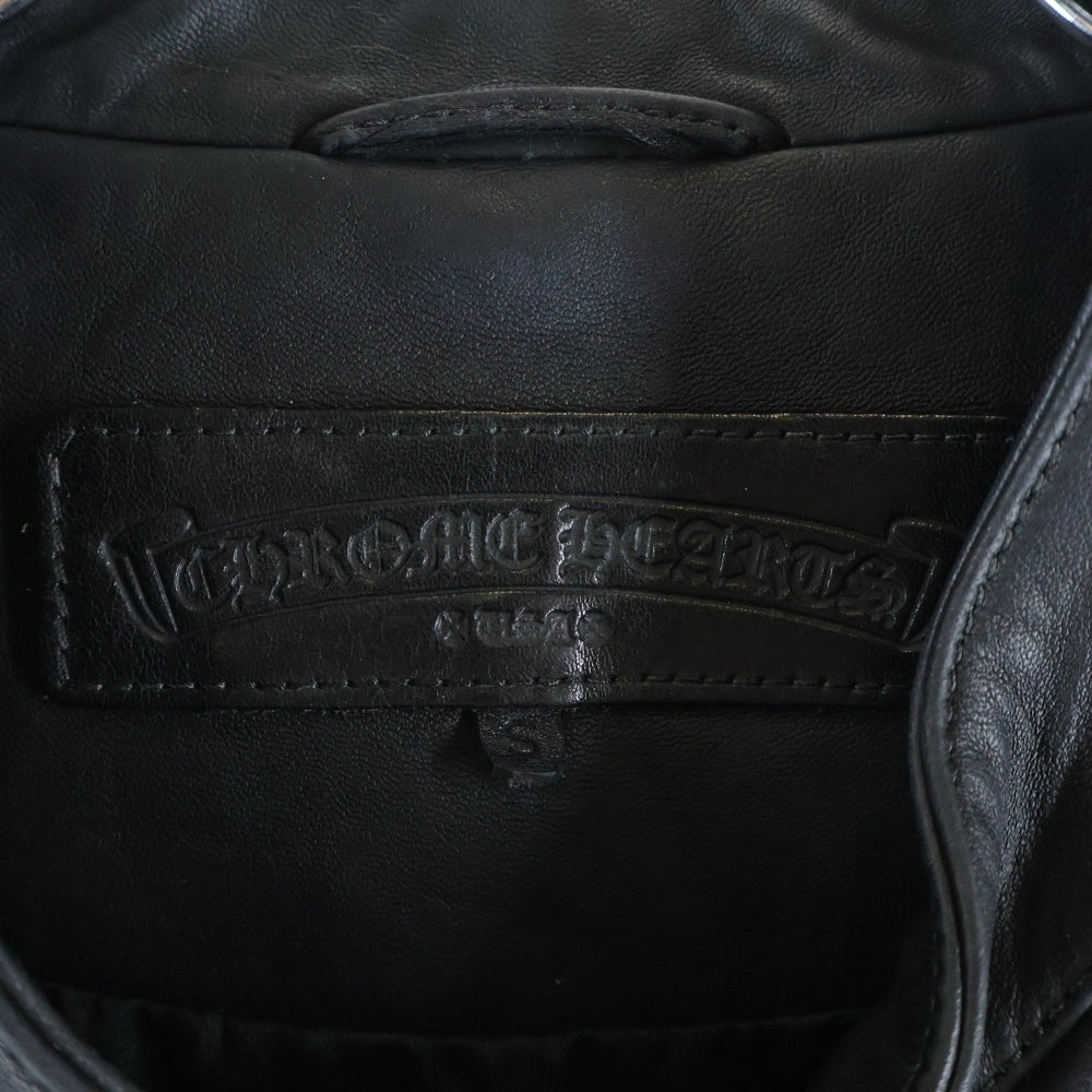 CHROME HEARTS(クロムハーツ) RACING2/レーシング2 ダガージップシングルライダースレザージャケット ブラック