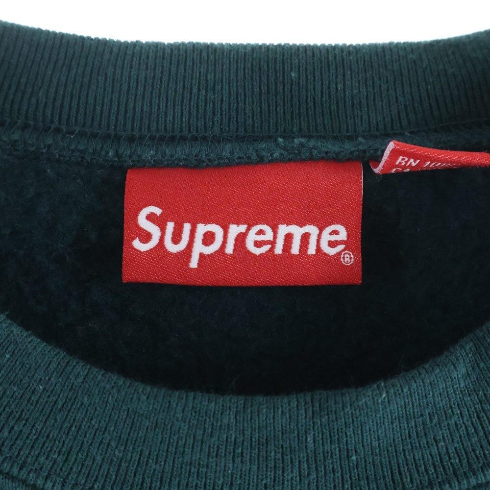 SUPREME(シュプリーム) 22AW Box Logo Crewneck Dark Pine シュプリーム ボックス ロゴ クルーネック グリーン