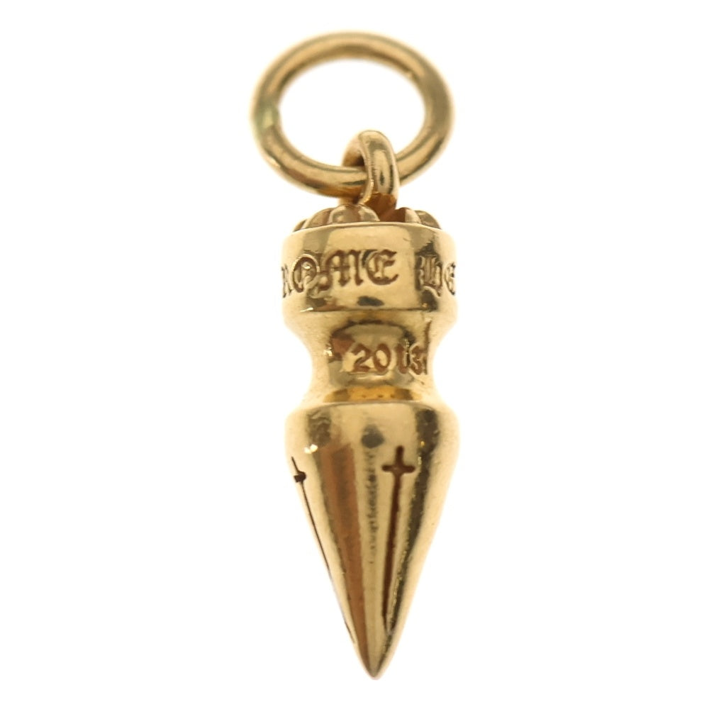 CHROME HEARTS(クロムハーツ) 22K SPIKE CHARM スパイク チャーム ゴールドネックレストップ