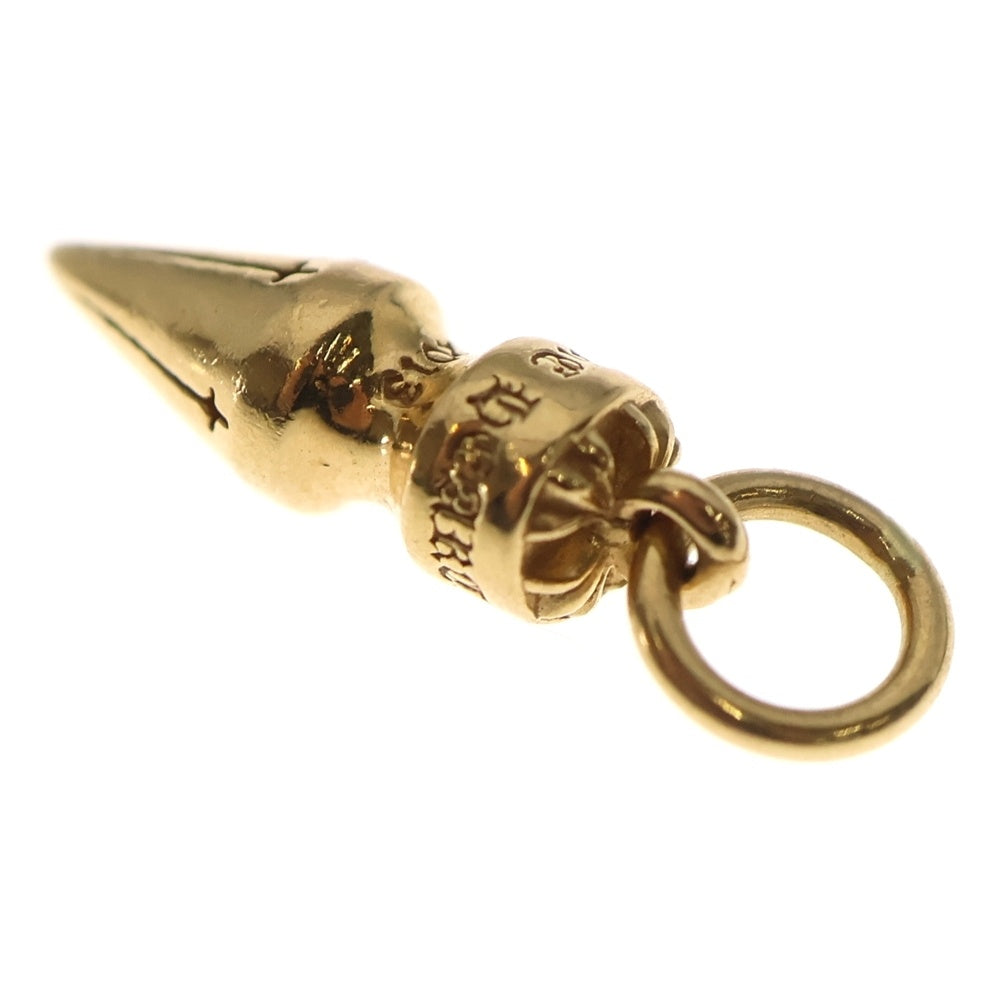 CHROME HEARTS(クロムハーツ) 22K SPIKE CHARM スパイク チャーム ゴールドネックレストップ